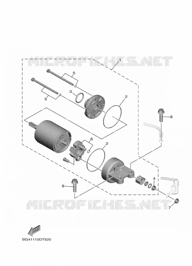 STARTMOTOR Yamaha SIDE BY SIDE 850 2023 WOLVERINE  YXE850EN / YX85EPAP