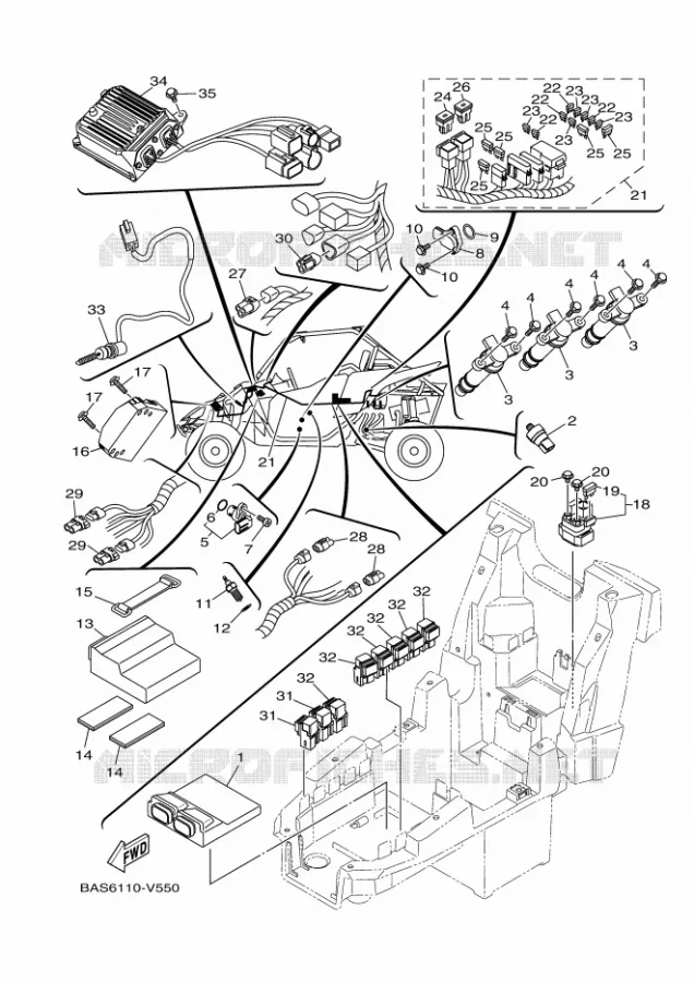 ELECTRISCH 1 Yamaha SIDE BY SIDE 1000 2023 YXZ  YXZ1000ET