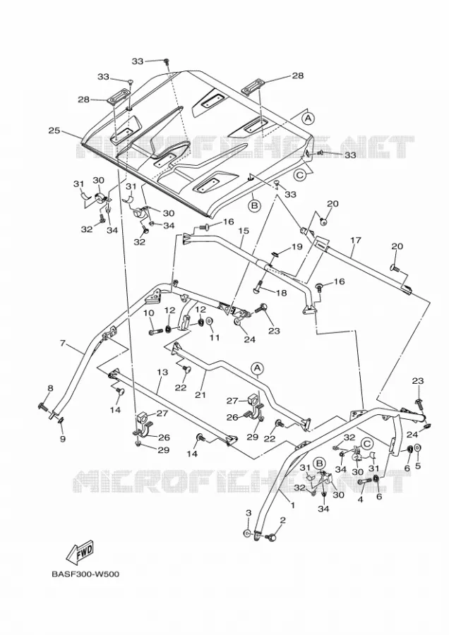 ROLLBAR Yamaha SIDE BY SIDE 1000 2023 YXZ  YXZ1000ET