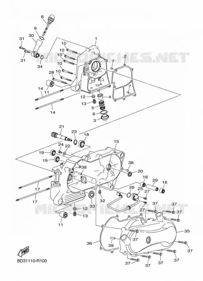 CARTERDELEN Yamaha QUAD 90 2023 RAPTOR  YFM90R
