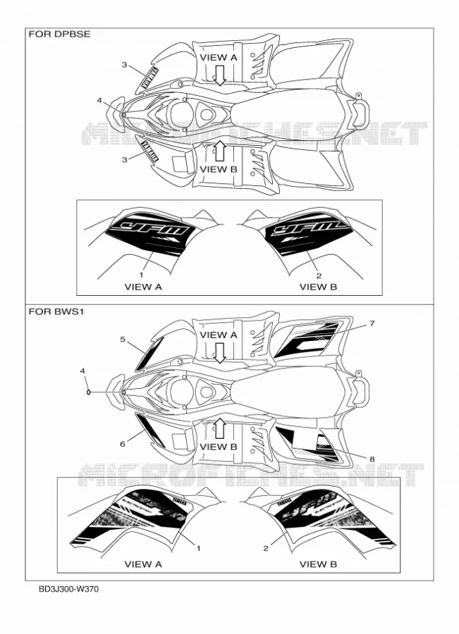 STICKER Yamaha QUAD 90 2023 RAPTOR  YFM90R