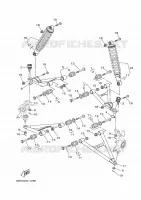OPHANGING / WIEL VOOR voor Yamaha KODIAK 450 2023
