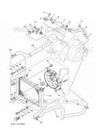 RADIATEUR / SLANG voor Yamaha KODIAK 450 2023
