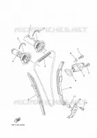 NOKKENAS / KETTING voor Yamaha YFZ 450 R 2023