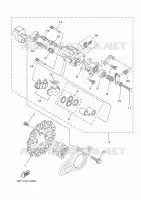 REMKLAUW ACHTER voor Yamaha YFZ 450 R 2023