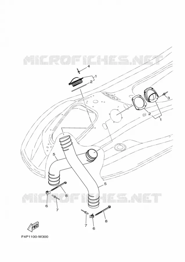 VENTILATION Yamaha Waverunner 1800 2022 GP  GP1800A-X