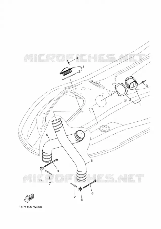 VENTILATION Yamaha Waverunner 1800 2023 GP  GP1800A-Y
