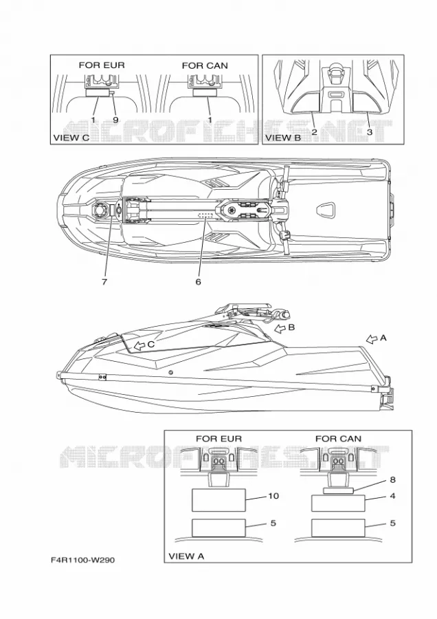LABEL Yamaha Waverunner 1050 2023 SJ  SJ1050