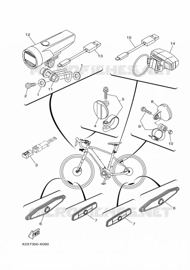 ELECTRISCH 2 Yamaha EBIKES ELECTRIC 2022 WABASH  PC70WRL