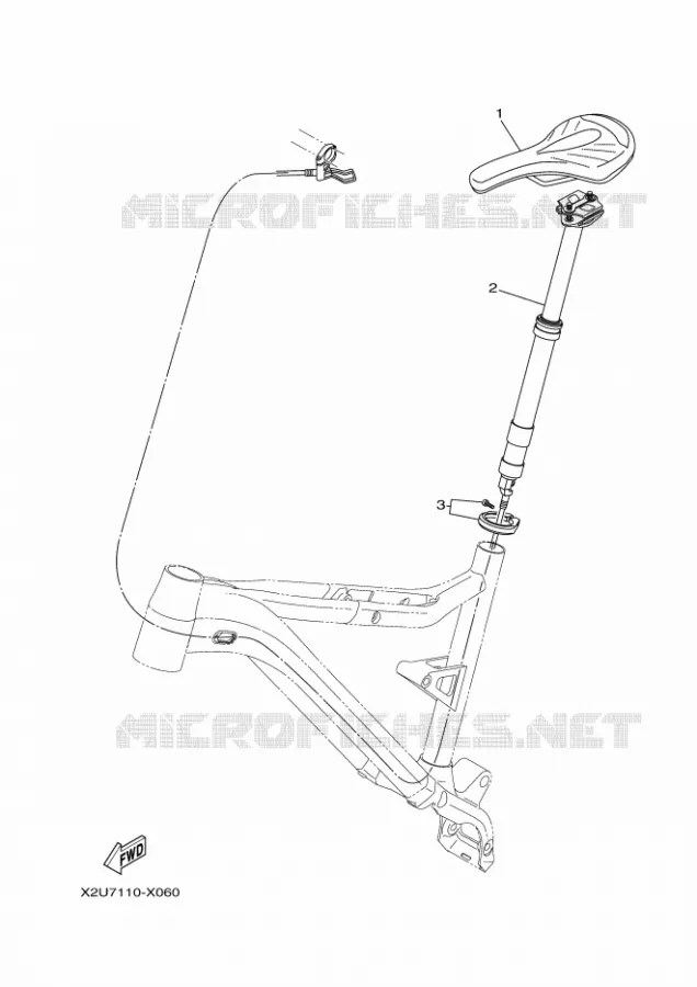 ZADEL / BAGAGE REK Yamaha EBIKES ELECTRIC 2022 MORO  PE65M7M