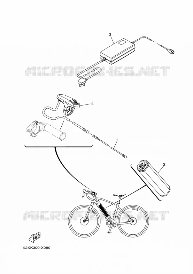 ELECTRISCH 1 Yamaha EBIKES ELECTRIC 2022 WABASH  PC70WRS