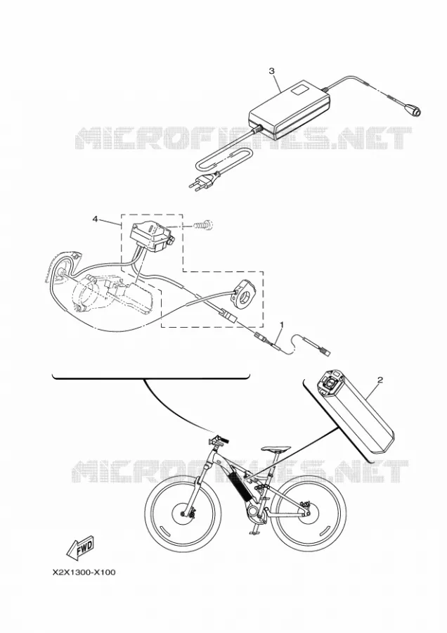 ELECTRISCH 1 Yamaha EBIKES ELECTRIC 2023 MORO  PE65M7M