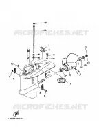 LAGERE DEKSEL EN TRANSMISSIE 2 voor Yamaha 40Q 2 Stroke 1998