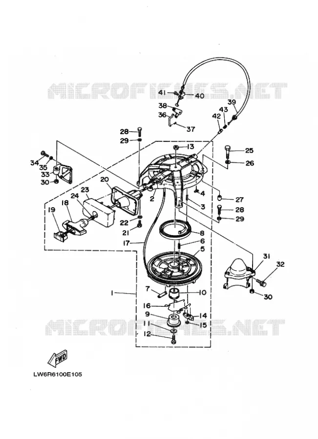 KICKSTART PEDALEN Yamaha OUTBOARD ENGINES 40hp (29.4kW) 1998 40  40Q
