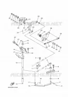 GASBEDIENING voor Yamaha F100BETX 2020