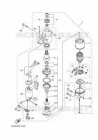 STARTMOTOR voor Yamaha F100BETX 2020