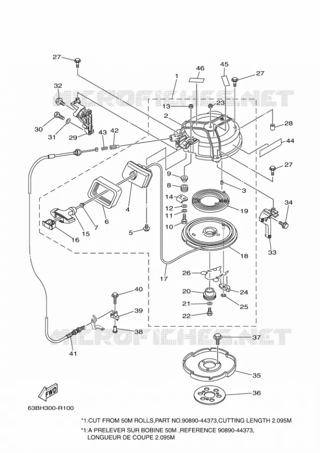 STARTMOTOR Yamaha OUTBOARD ENGINES 40hp (29.4kW) 2020 40V  40VMHO