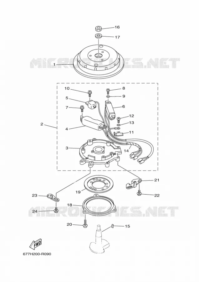 DYNAMO Yamaha OUTBOARD ENGINES 8hp (5.9kW) 2020 E8  E8DMH