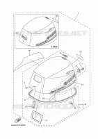 KUIP BOVENSTE voor Yamaha F20BEHL 2020