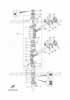 KRUKAS / ZUIGER voor Yamaha E15DMHL 2020