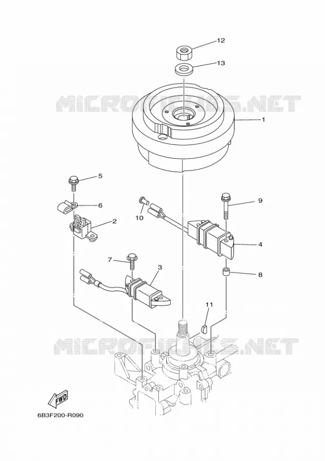 DYNAMO Yamaha OUTBOARD ENGINES 15hp (11.0kW) 2020 E15  E15DMH