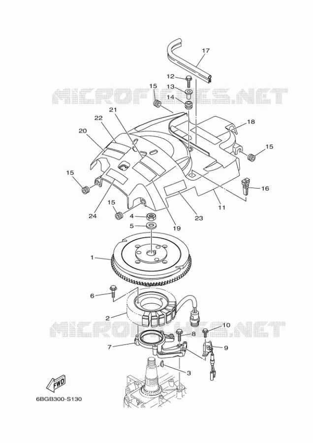 DYNAMO Yamaha OUTBOARD ENGINES 40hp (29.4kW) 2020 F40  F40FED