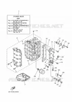 CILINDER / CARTERDELEN 1 voor Yamaha F50HETL 2020