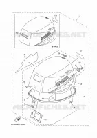 KUIP BOVENSTE voor Yamaha F9.9HE1S 2020