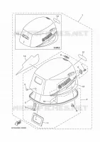 KUIP BOVENSTE voor Yamaha F9.9HWH1L 2020