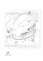 BOVEN DEKSEL 1 voor Yamaha F40GETL 2020