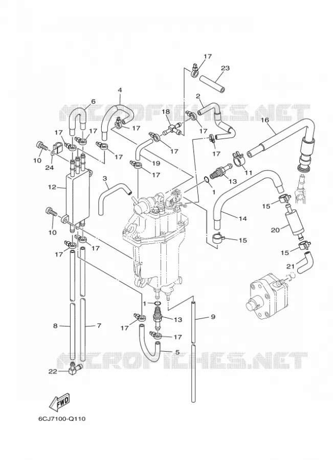 BENZINEPOMP 2 Yamaha OUTBOARD ENGINES 40hp (29.4kW) 2020 F40  F40GET