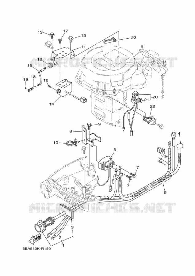 ELECTRISCH 2 Yamaha OUTBOARD ENGINES 9.9hp (7.3kW) 2020 F9.9  F9.9JE