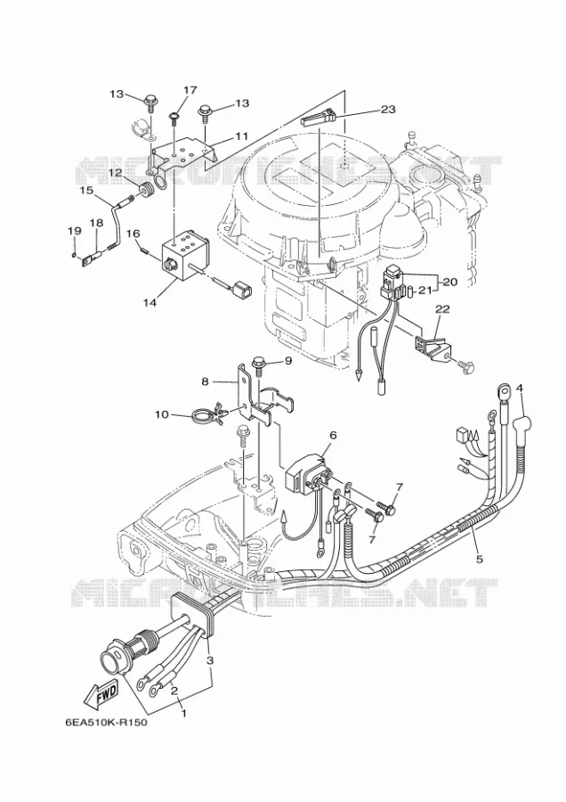 ELECTRISCH 2 Yamaha OUTBOARD ENGINES 9.9hp (7.3kW) 2020 FT9.9  FT9.9LE