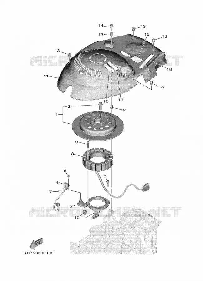 DYNAMO Yamaha OUTBOARD ENGINES 80hp (55.2kW) 2020 F80  F80DET