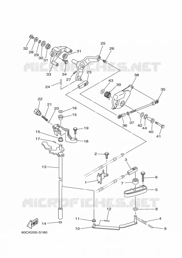 GASBEDIENING Yamaha OUTBOARD ENGINES 100hp (73.6kW) 2021 F100  F100BET