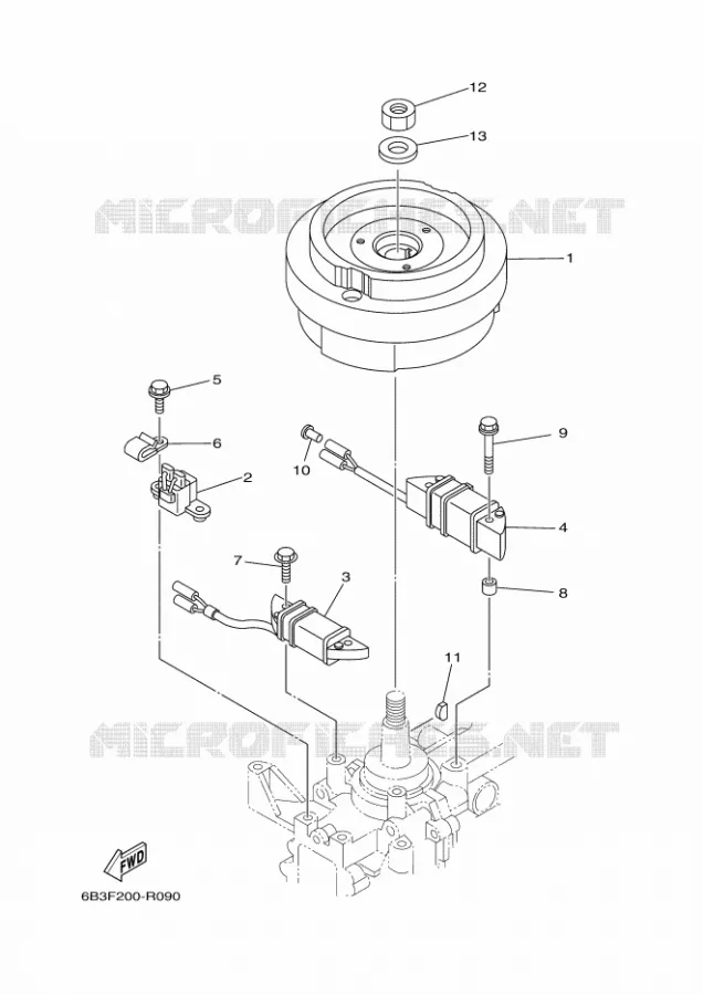 DYNAMO Yamaha OUTBOARD ENGINES 15hp (11.0kW) 2021 E15  E15DMH