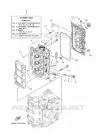 CILINDER / CARTERDELEN 2 voor Yamaha F40FETL 2021