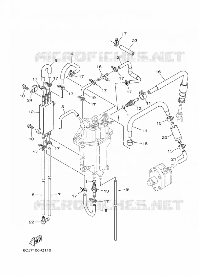 BENZINEPOMP 2 Yamaha OUTBOARD ENGINES 70hp (51.5kW) 2021 F70  F70AET