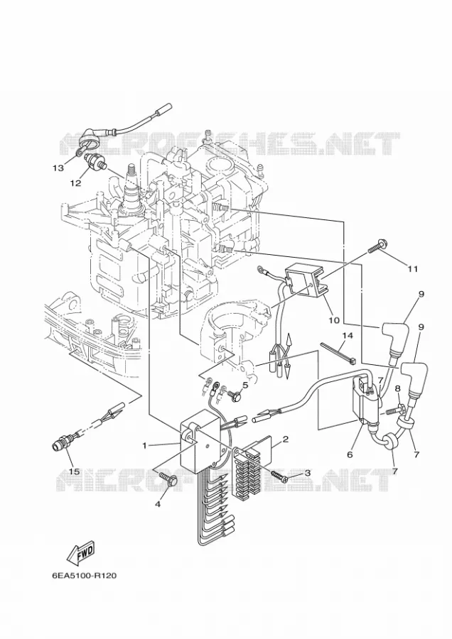 ELECTRISCH 1 Yamaha OUTBOARD ENGINES 9.9hp (7.3kW) 2021 F9.9  F9.9JE