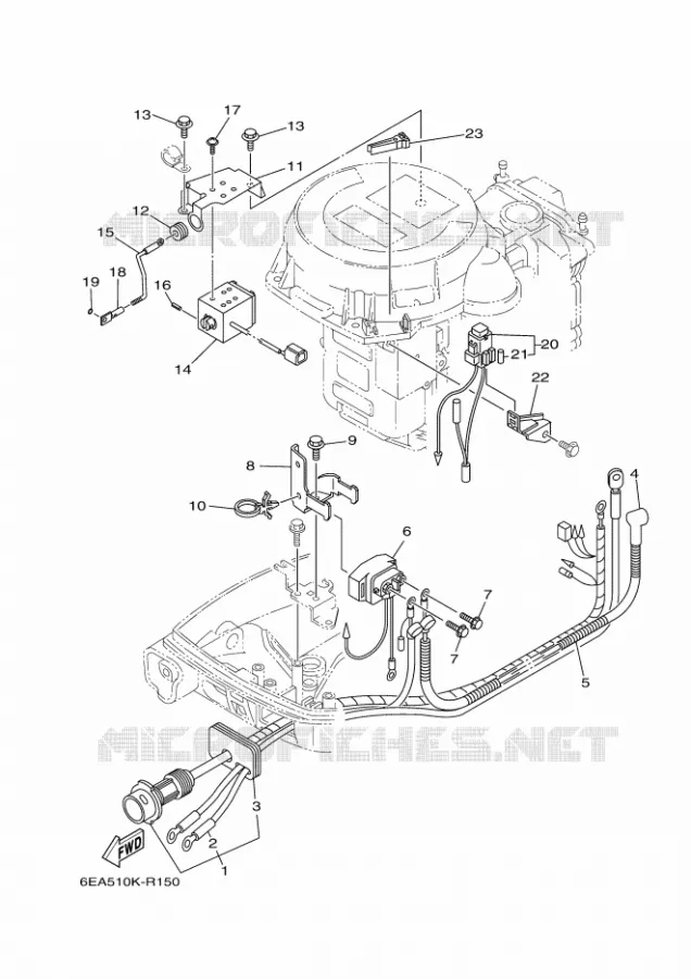 ELECTRISCH 2 Yamaha OUTBOARD ENGINES 9.9hp (7.3kW) 2021 F9.9  F9.9JE
