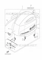 KUIP BOVENSTE voor Yamaha F200LCA 2021