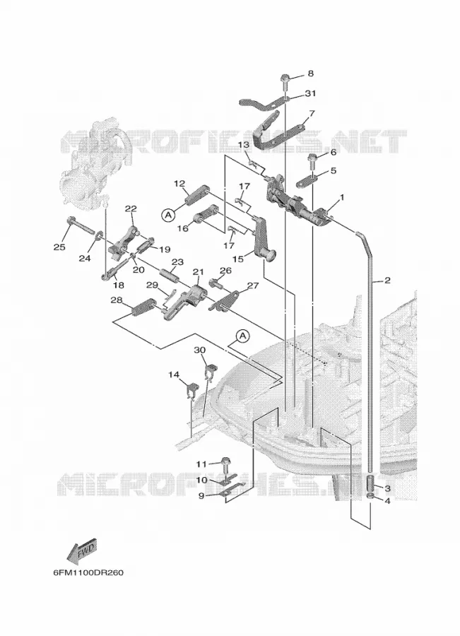 GASBEDIENING 2 Yamaha OUTBOARD ENGINES 25hp (18.4kW) 2021 F25  F25GE