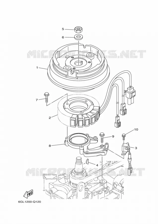 DYNAMO Yamaha OUTBOARD ENGINES 40hp (29.4kW) 2021 F40  F40JMHD