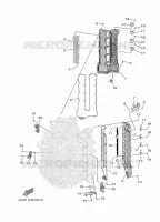 CILINDER EN CARTERDELEN 3 voor Yamaha XF425NSA 2021