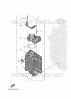 GASKLEP HUIS voor Yamaha XF425NSA2 2021