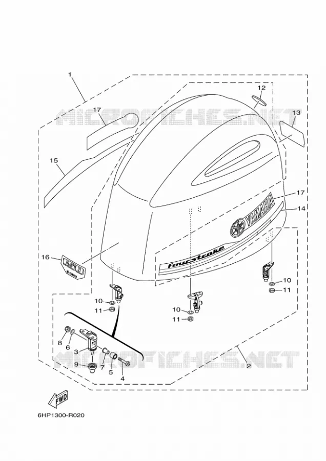 KUIP BOVENSTE Yamaha OUTBOARD ENGINES 150hp (110.3kW) 2021 LF150  LF150CA
