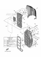 CILINDER / CARTERDELEN 2 voor Yamaha F80LB 2021