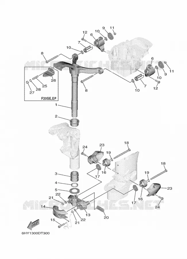 HOUDER 3 Yamaha OUTBOARD ENGINES 20hp (14.7kW) 2021 F20  F20GWH
