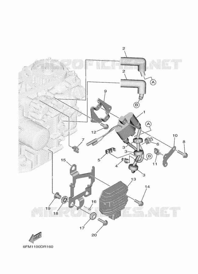ELECTRISCH 2 Yamaha OUTBOARD ENGINES 20hp (14.7kW) 2021 F20  F20GE