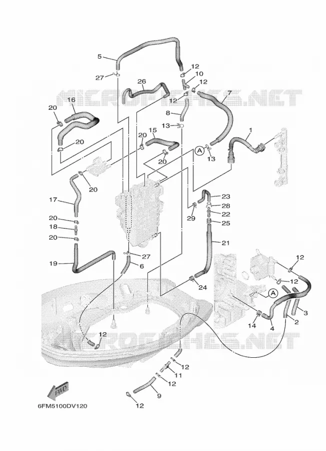 BRANDSTOF SYSTEEM 2 Yamaha OUTBOARD ENGINES 20hp (14.7kW) 2021 F20  F20GE